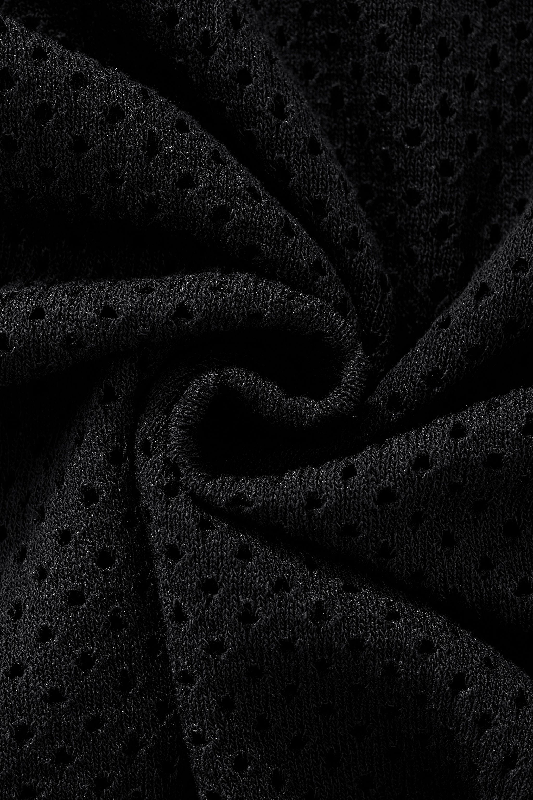 Riviera Mesh Knit SS Shirt BLACK