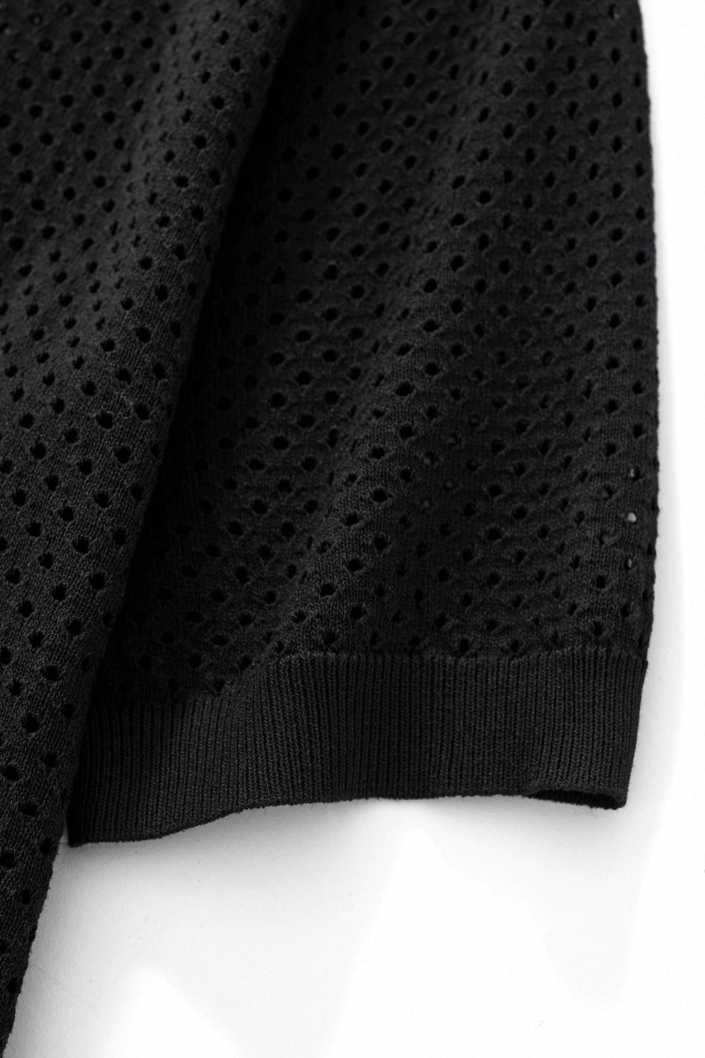 Riviera Mesh Knit SS Shirt BLACK