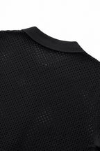 Riviera Mesh Knit SS Shirt BLACK