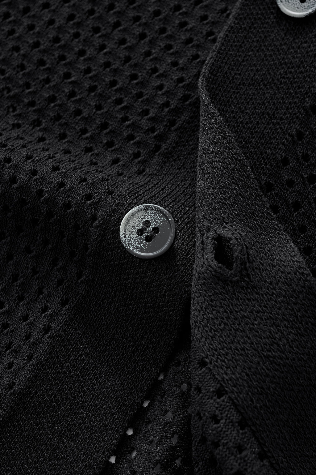 Riviera Mesh Knit SS Shirt BLACK
