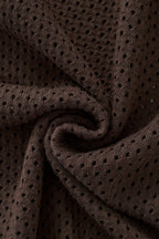 Riviera Mesh Knit SS Shirt COFFEE
