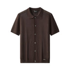 Riviera Mesh Knit SS Shirt COFFEE