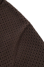 Riviera Mesh Knit SS Shirt COFFEE
