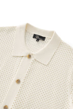 Riviera Mesh Knit SS Shirt IVORY