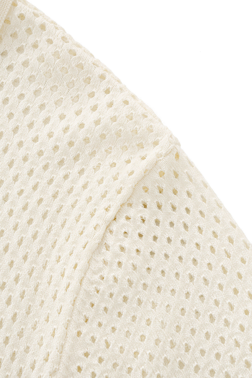 Riviera Mesh Knit SS Shirt IVORY