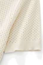 Riviera Mesh Knit SS Shirt IVORY