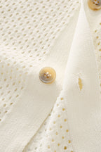 Riviera Mesh Knit SS Shirt IVORY