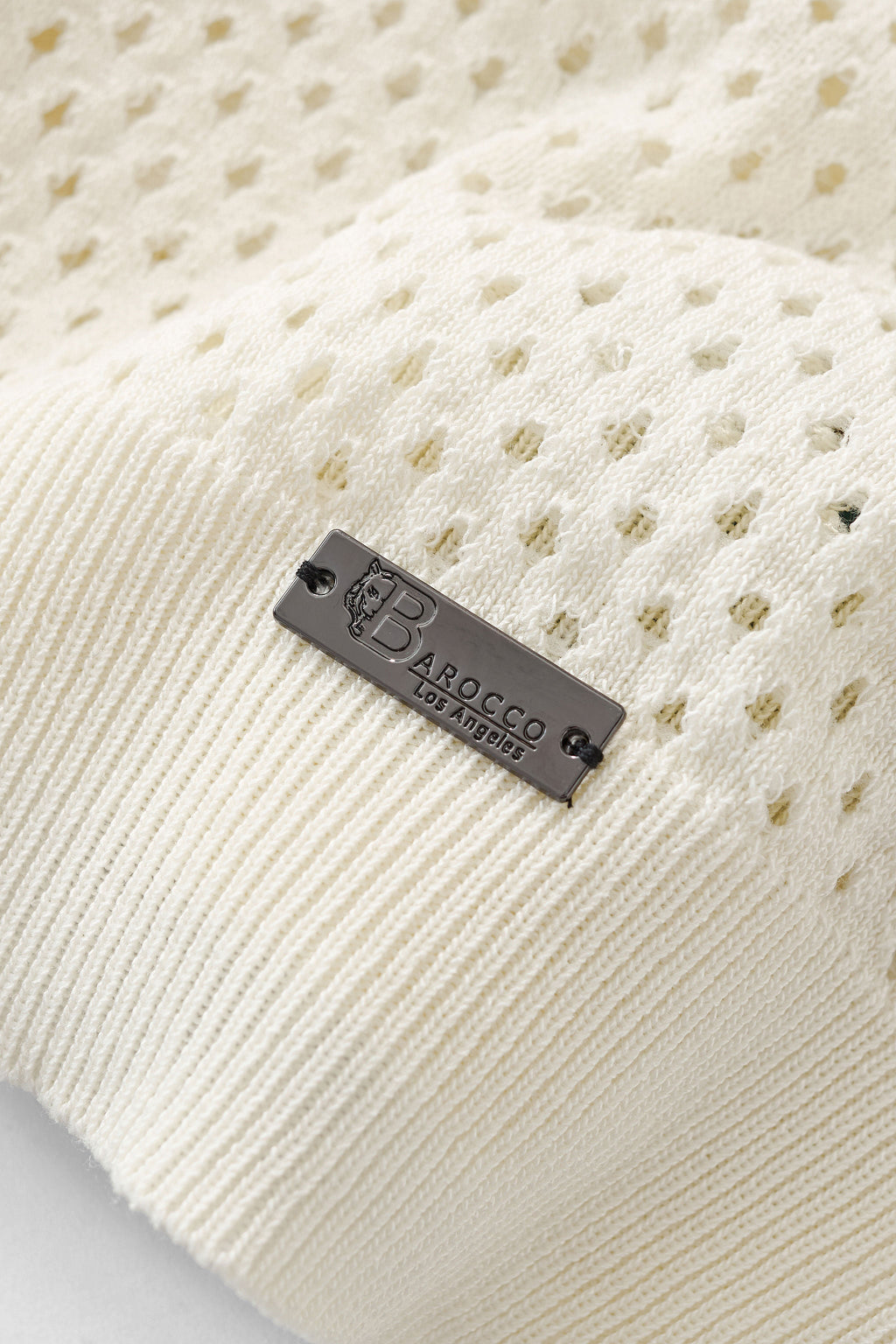 Riviera Mesh Knit SS Shirt IVORY