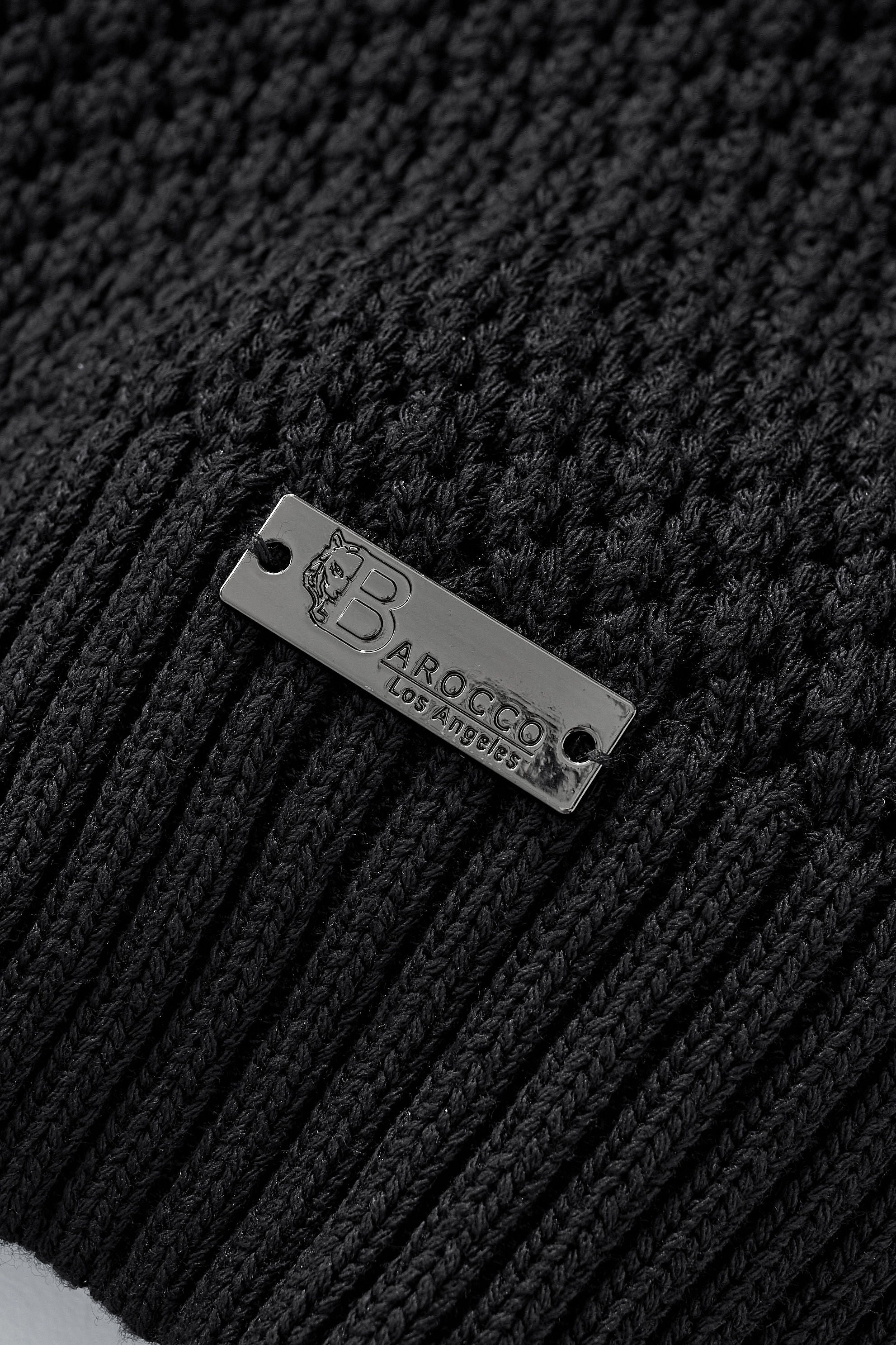 Marina Stripe Knit SS Shirt BLACK