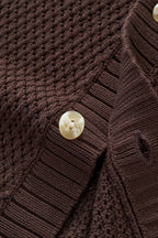 Marina Stripe Knit SS Shirt COFFEE