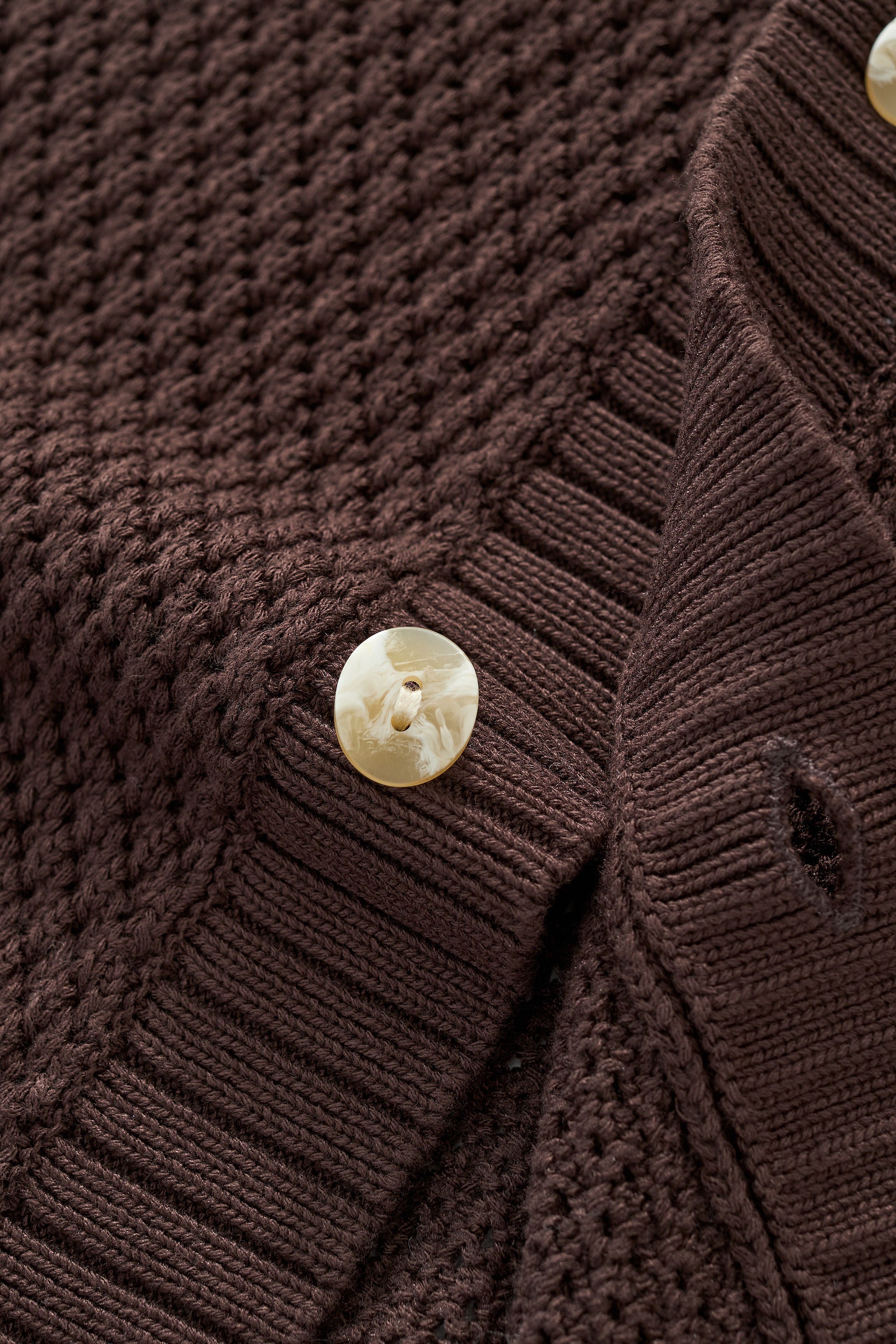 Marina Stripe Knit SS Shirt COFFEE
