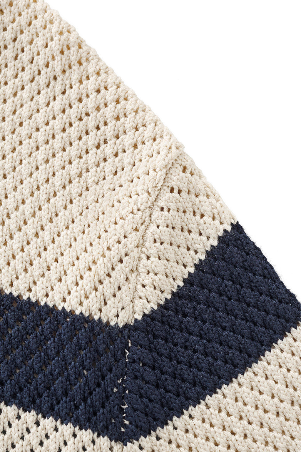 Marina Stripe Knit SS Shirt IVORY