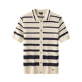 Regatta Mesh Stripe Knit SS Shirt IVORY