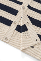 Regatta Mesh Stripe Knit SS Shirt IVORY