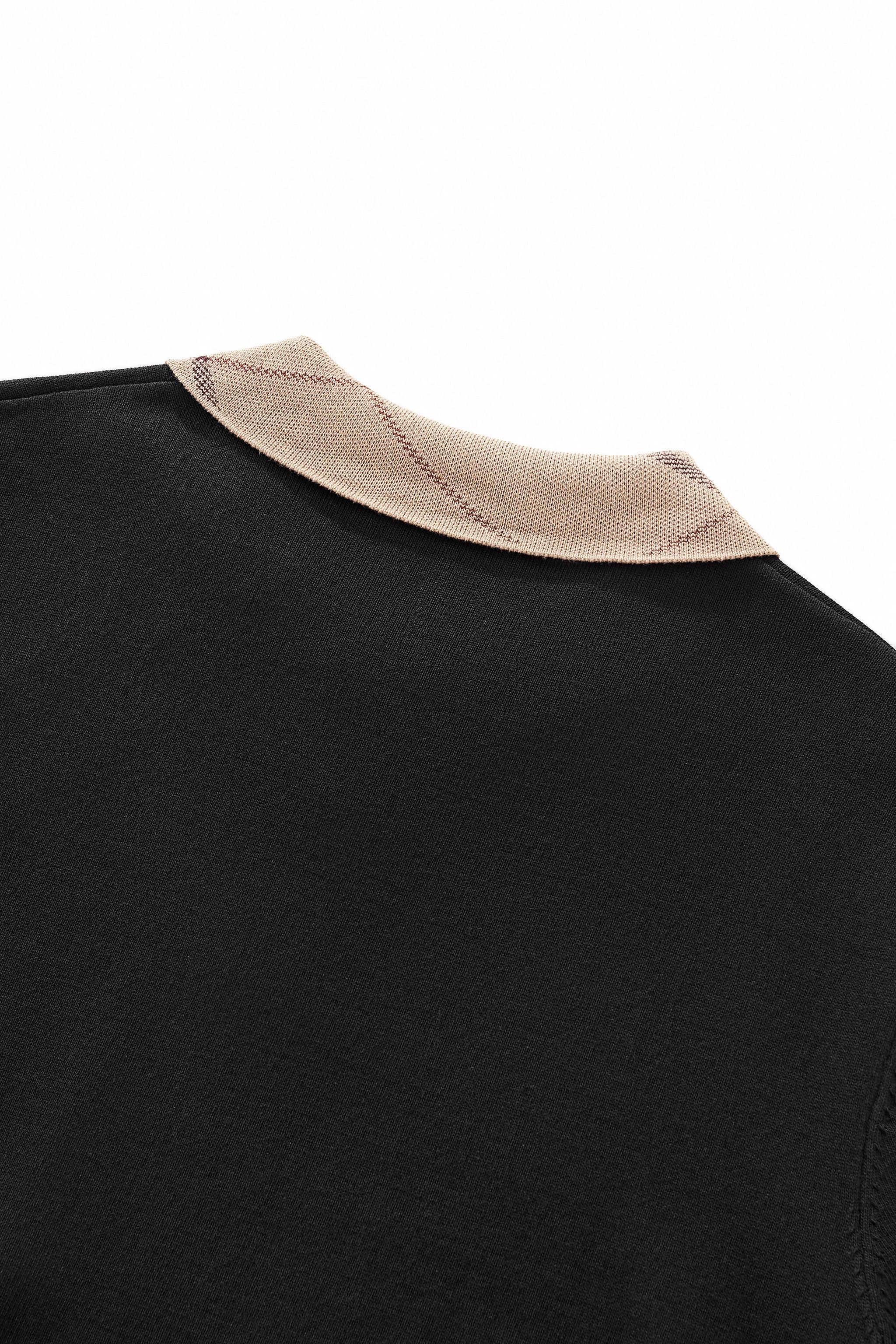 Imperial Collar Knit Polo BLACK