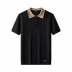 Imperial Collar Knit Polo BLACK