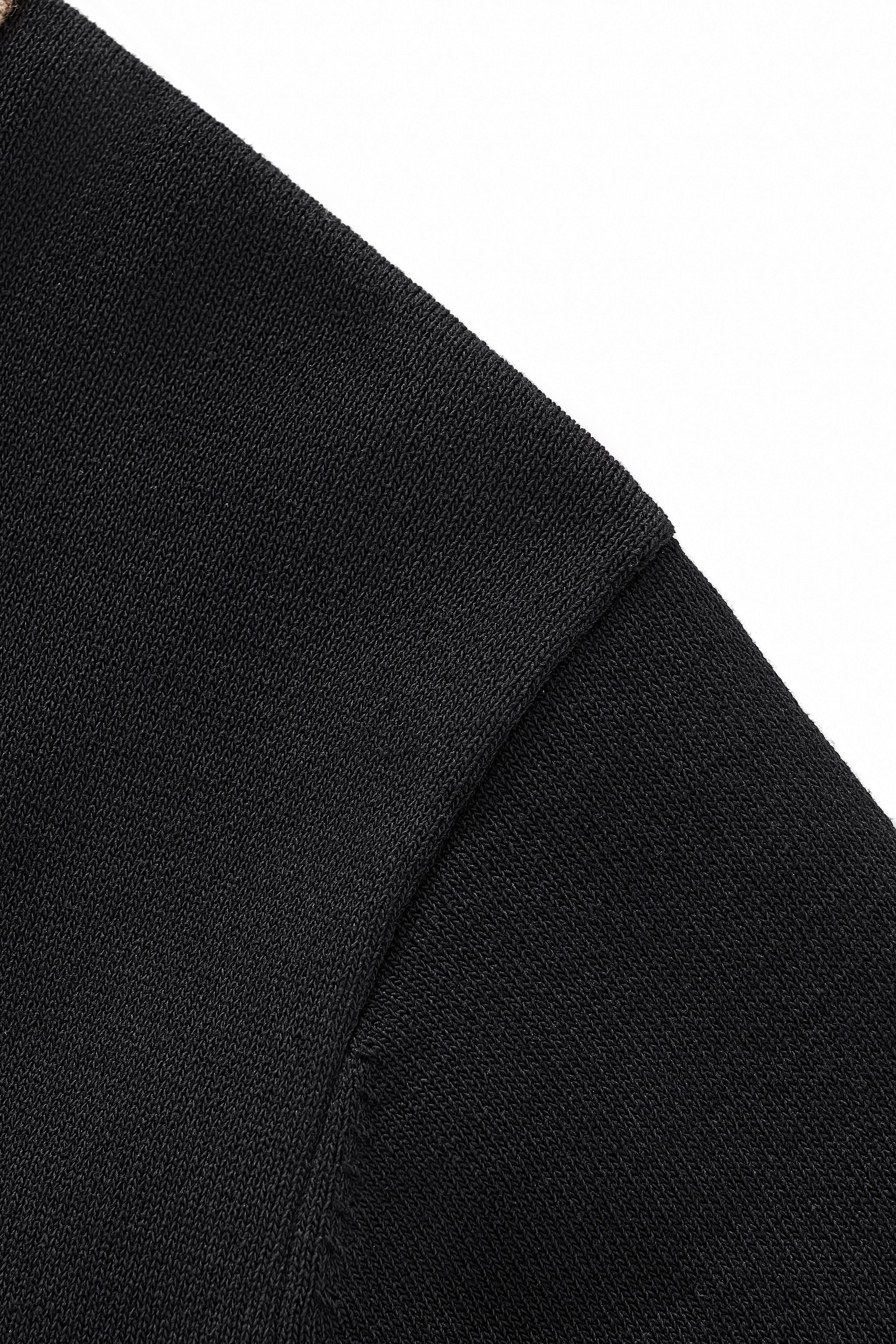 Imperial Collar Knit Polo BLACK