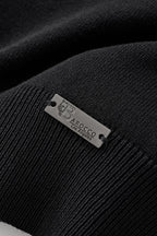 Imperial Collar Knit Polo BLACK