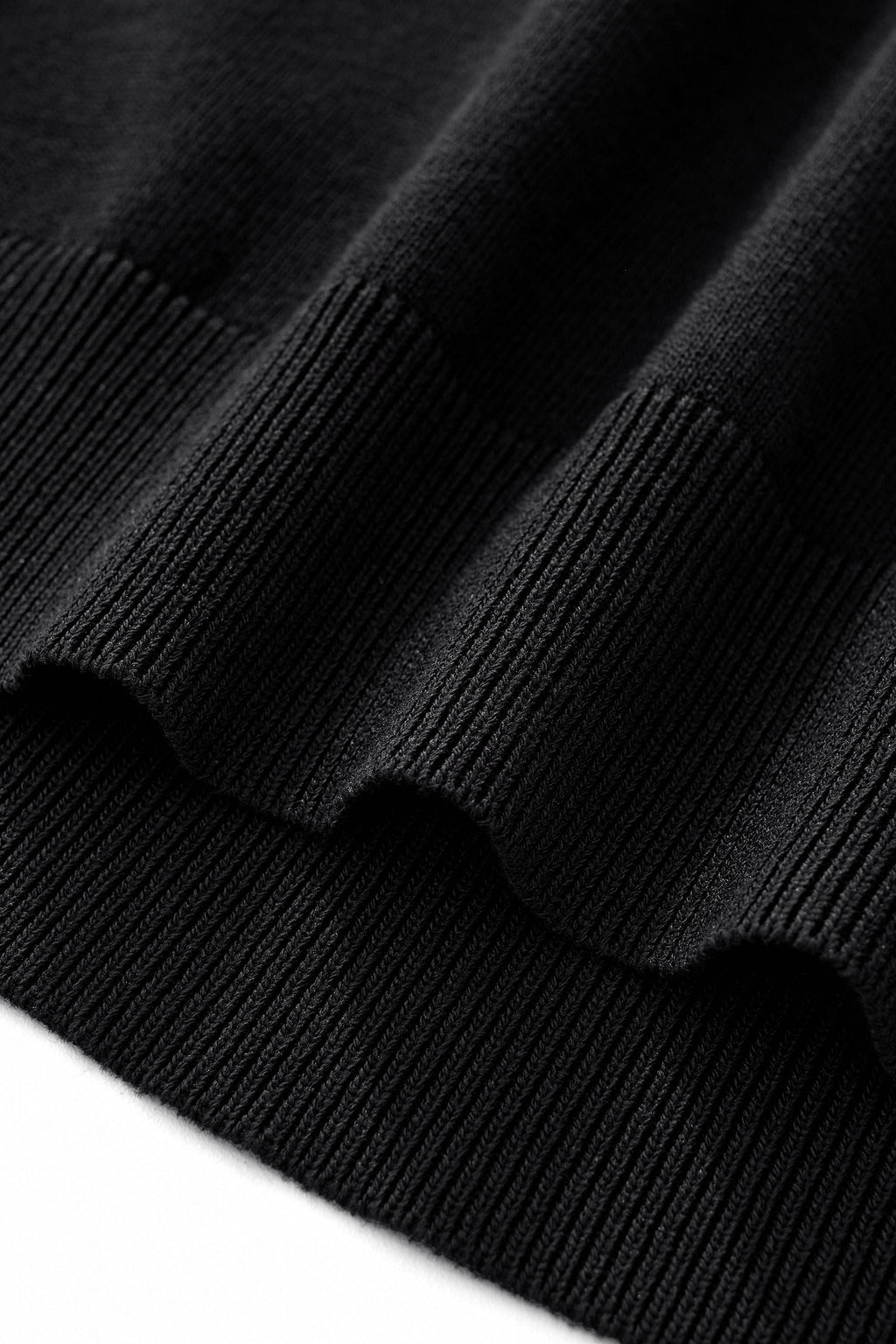Imperial Collar Knit Polo BLACK