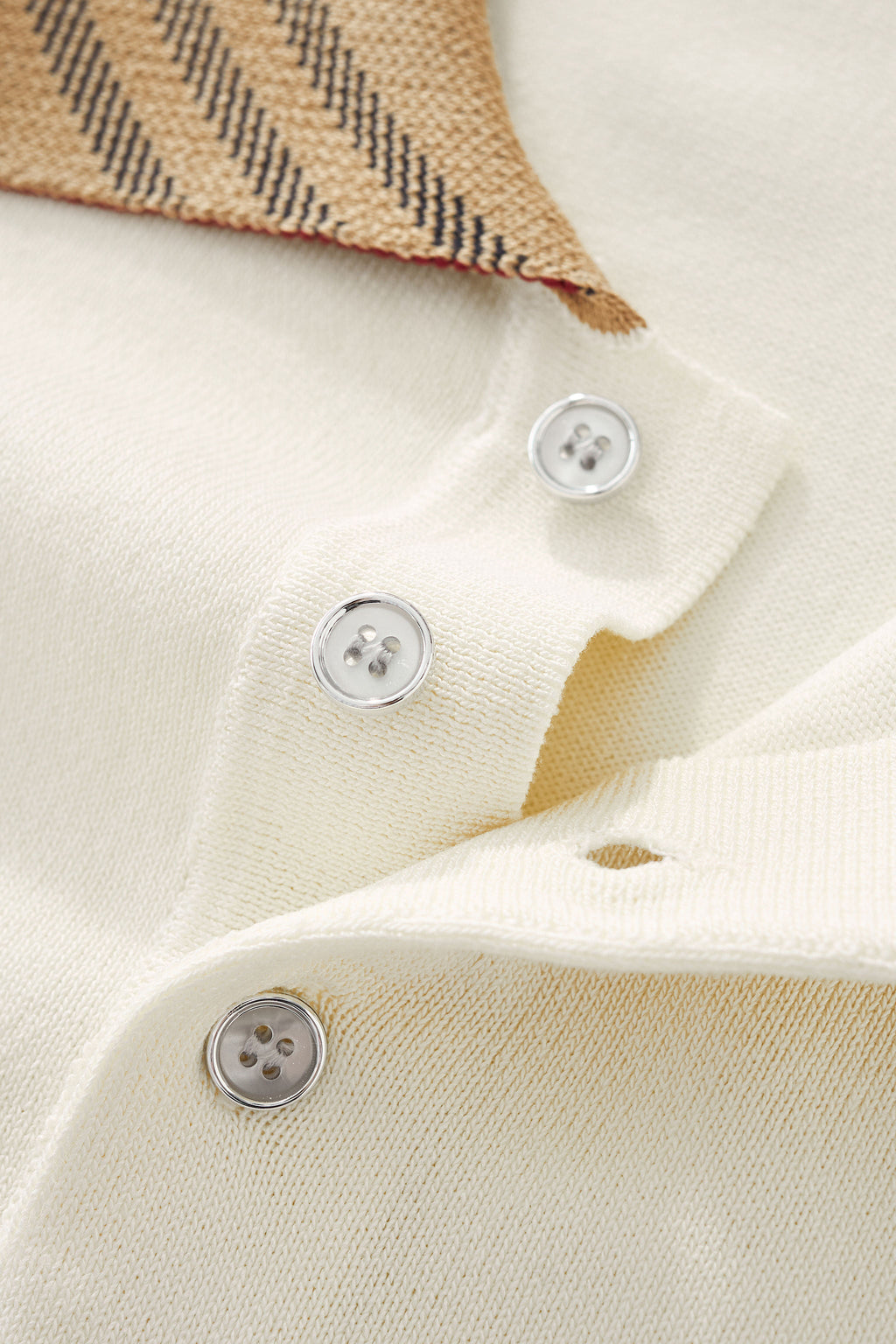 Imperial Collar Knit Polo IVORY