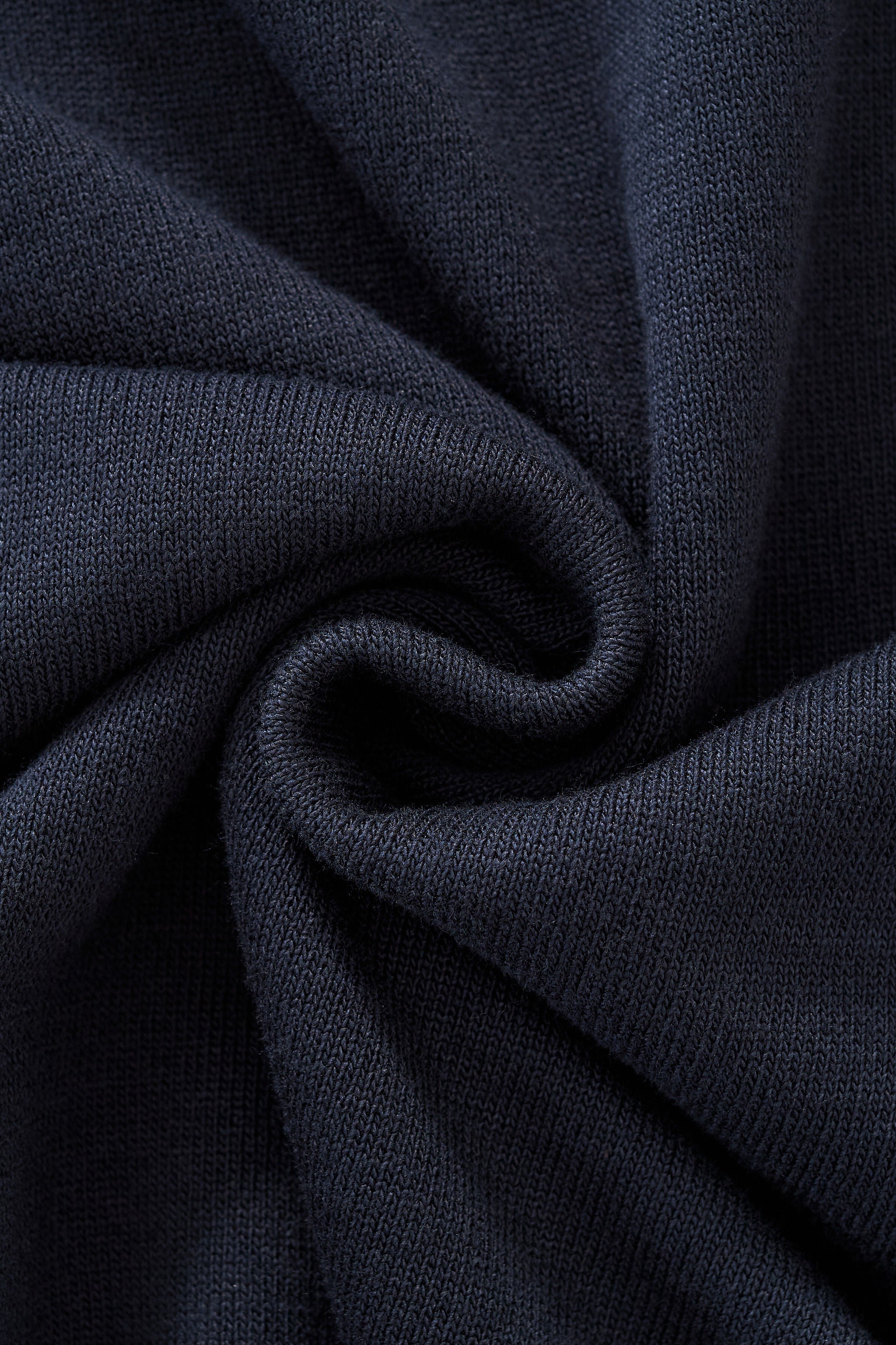 Imperial Collar Knit Polo NAVY