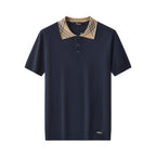 Imperial Collar Knit Polo NAVY