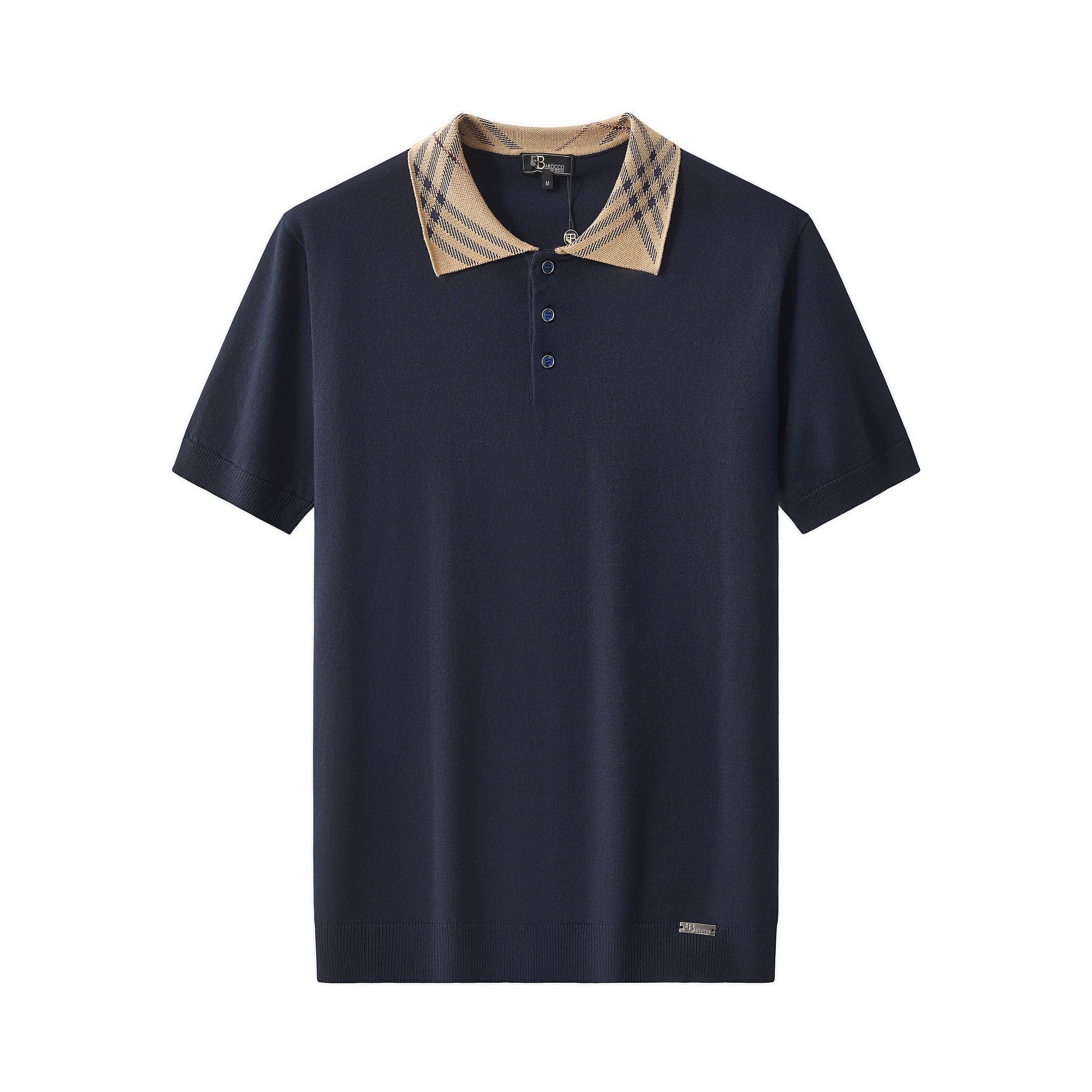Imperial Collar Knit Polo NAVY