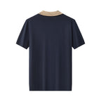 Imperial Collar Knit Polo NAVY