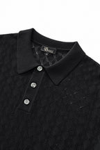 Monarch Knit Polo BLACK