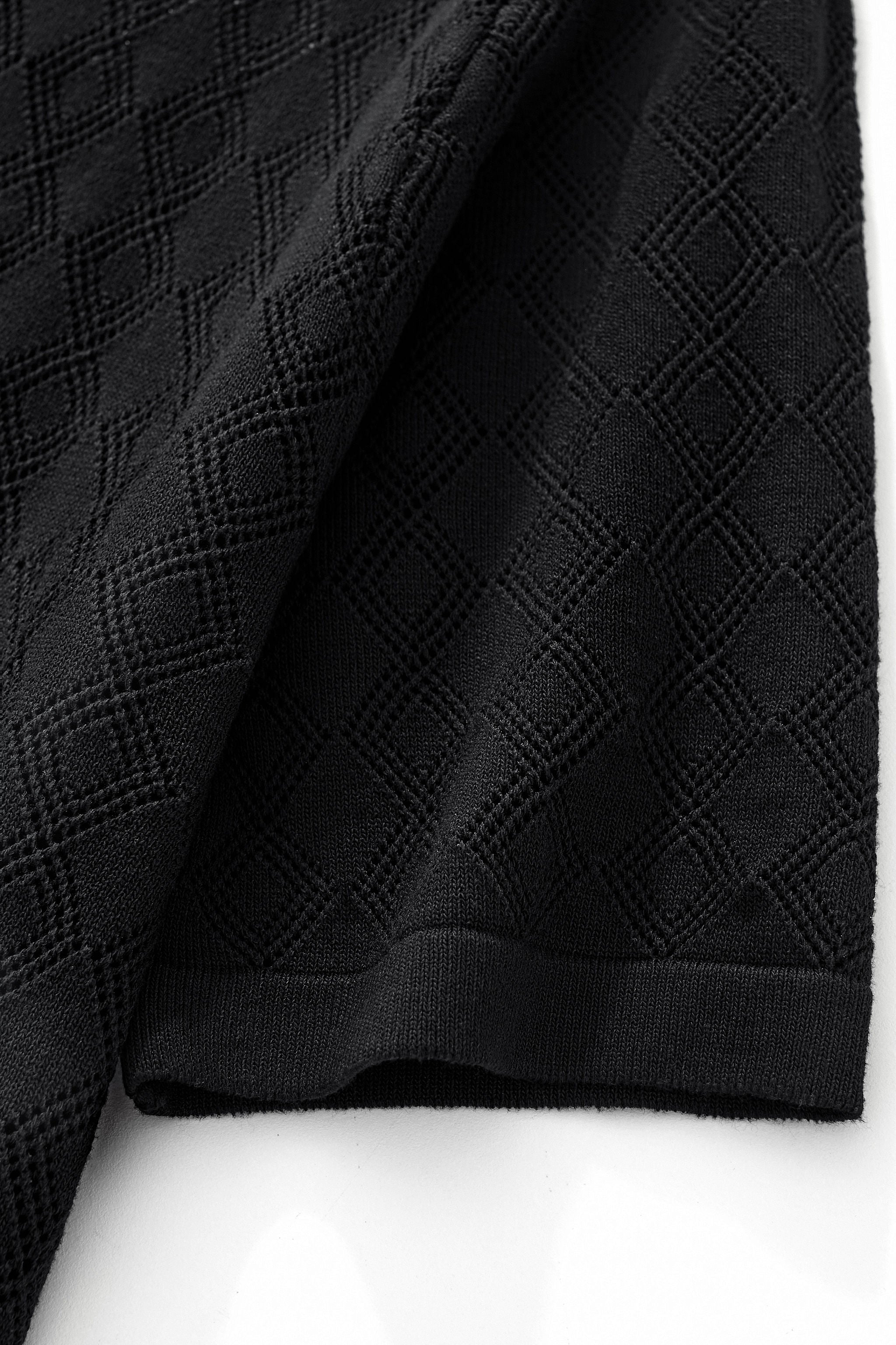 Monarch Knit Polo BLACK