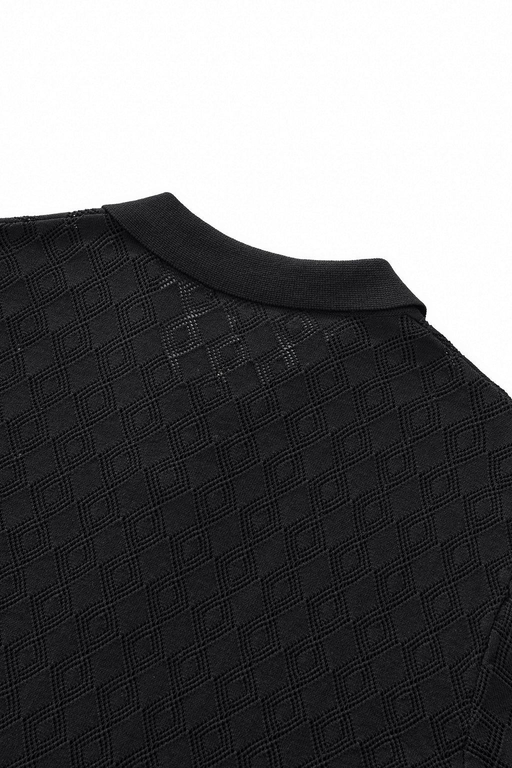Monarch Knit Polo BLACK