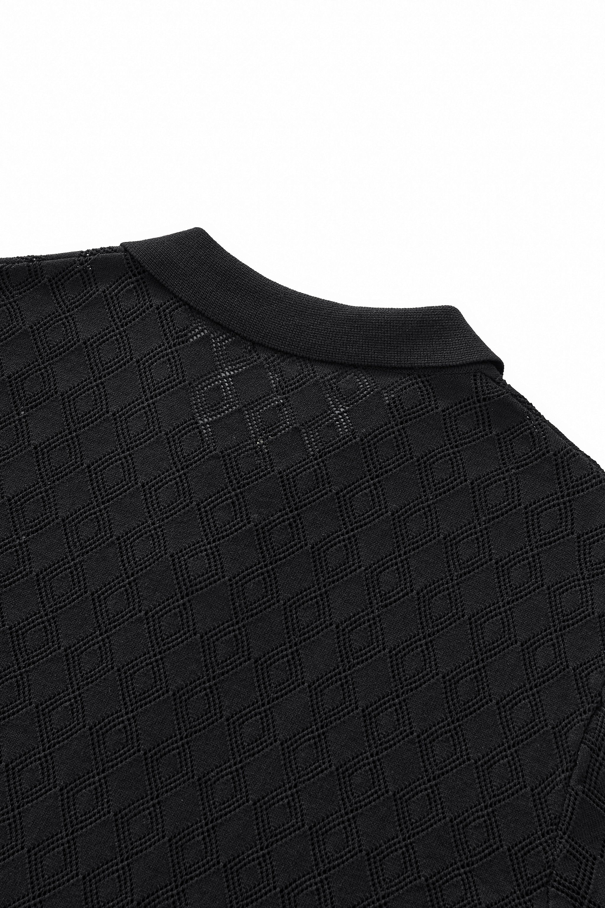 Monarch Knit Polo BLACK