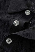 Monarch Knit Polo BLACK