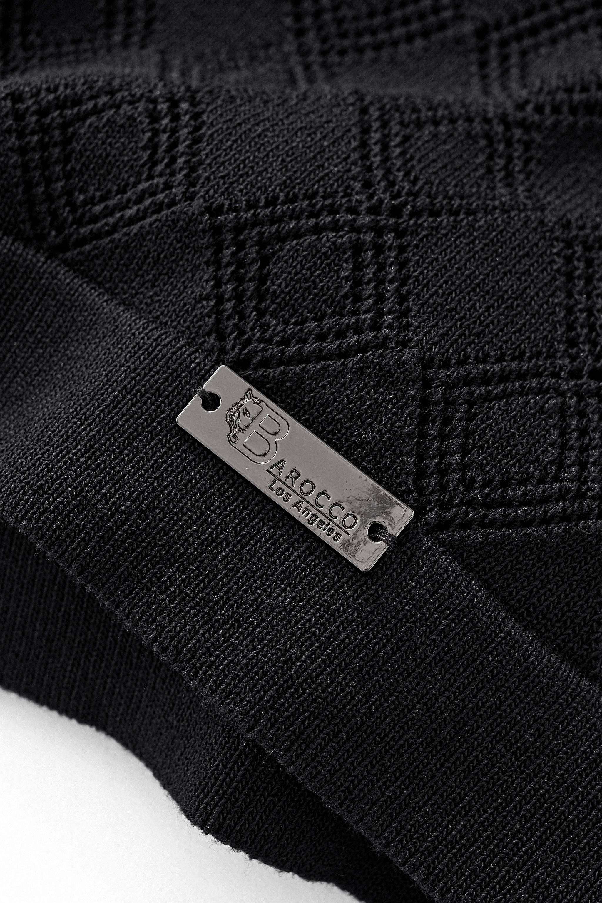 Monarch Knit Polo BLACK