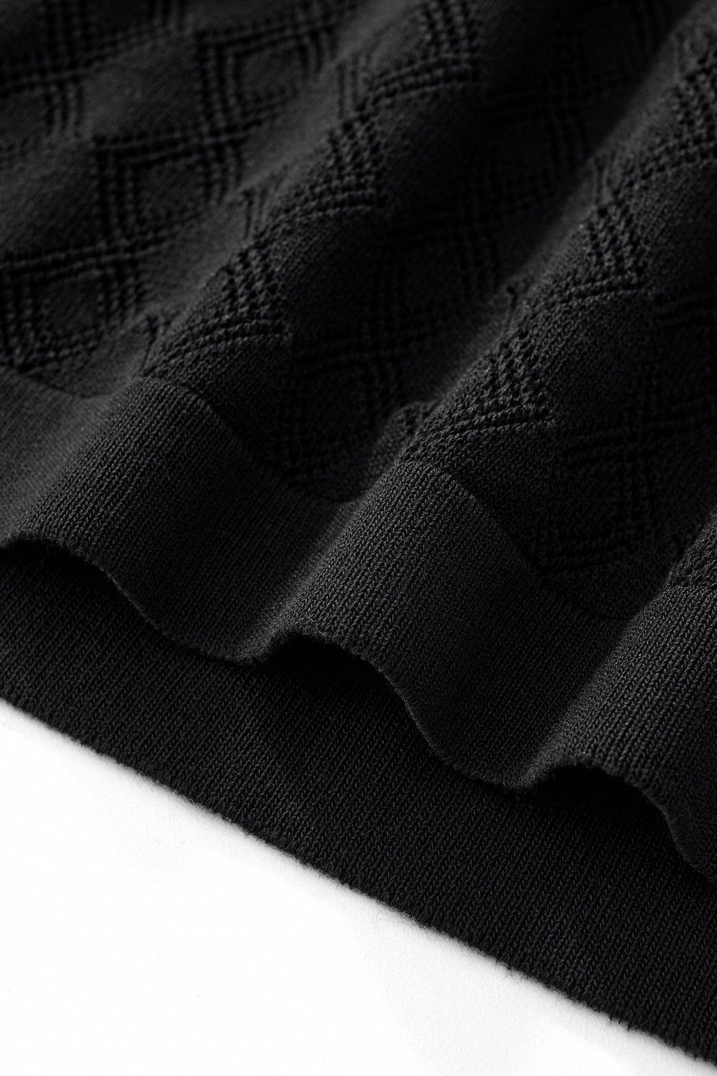 Monarch Knit Polo BLACK