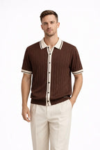 Verona Knit SS Shirt MOCHA