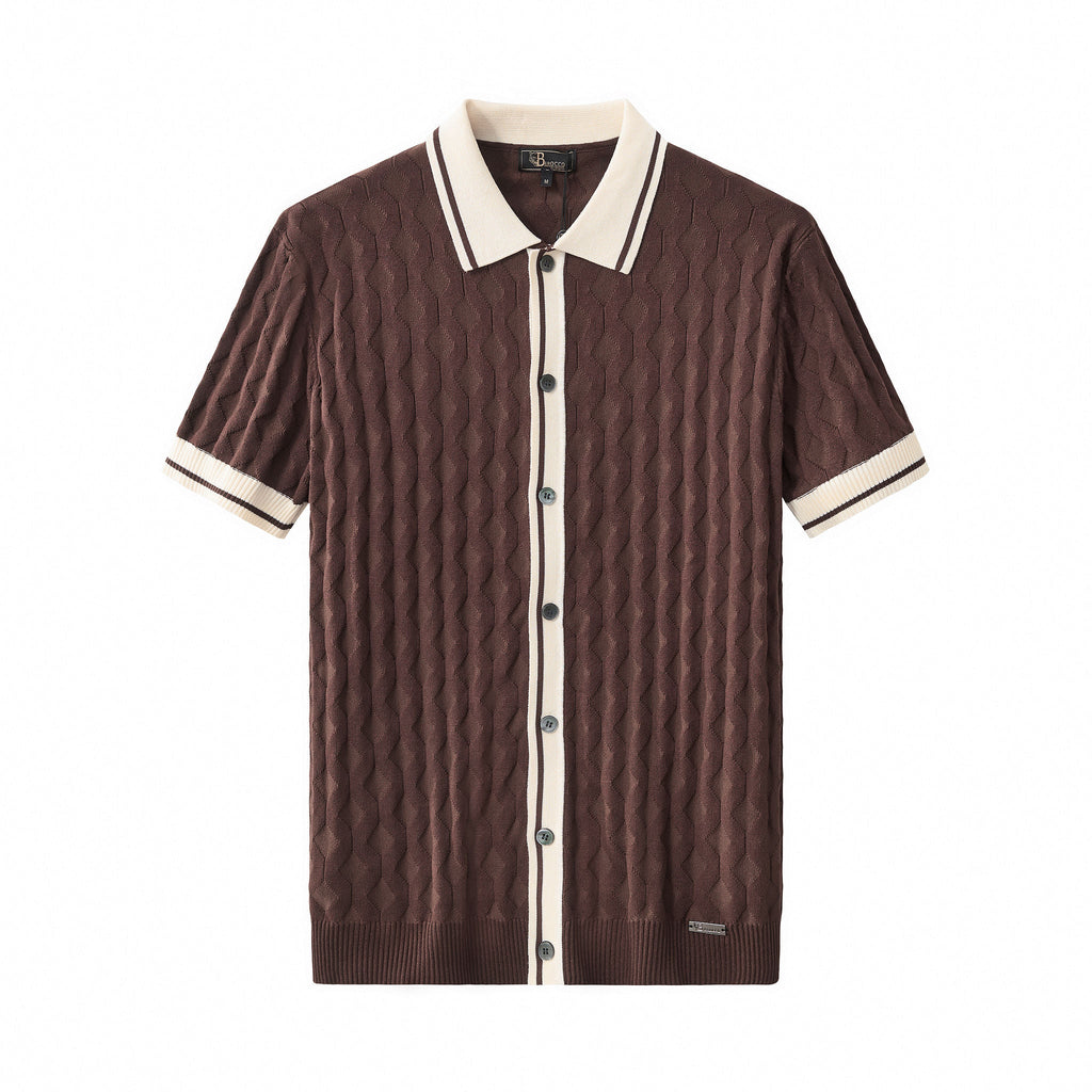 Verona Knit SS Shirt MOCHA