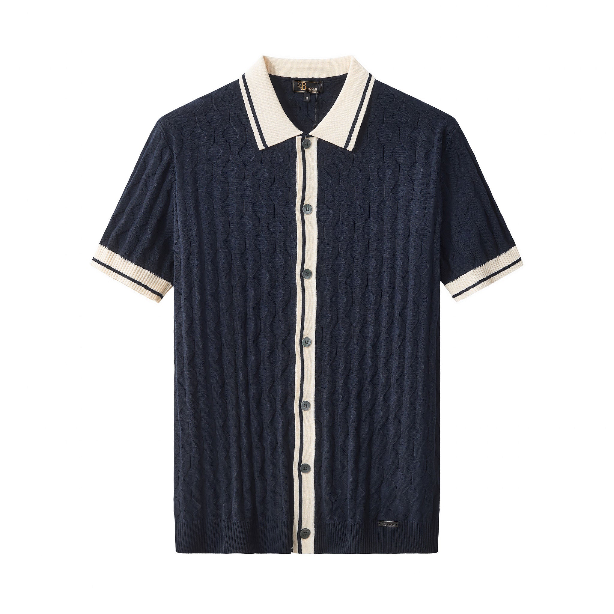 Verona Knit SS Shirt NAVY