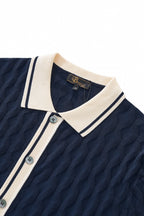 Verona Knit SS Shirt NAVY