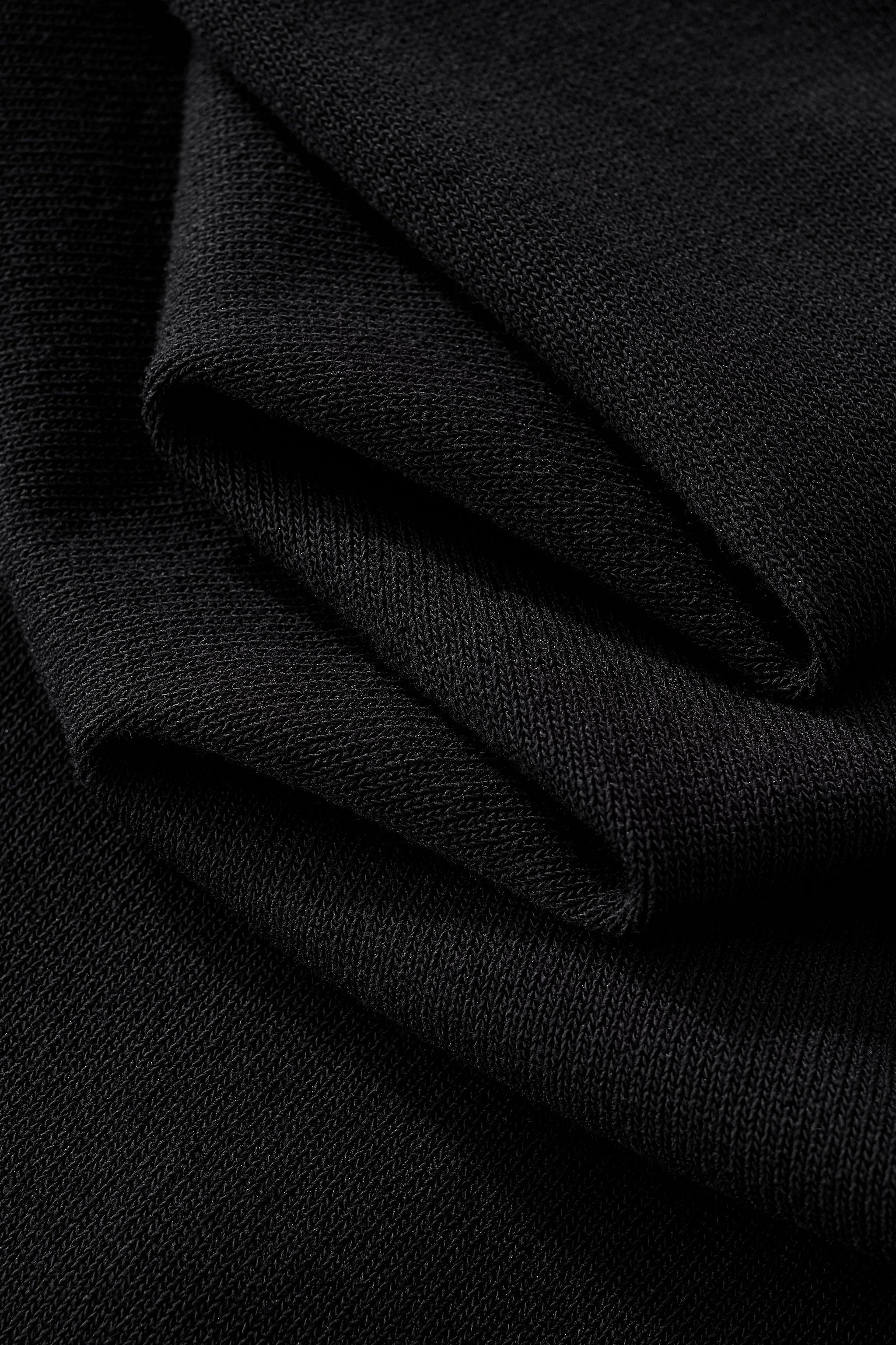 Milano Texture Knit Polo BLACK