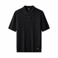 Milano Texture Knit Polo BLACK
