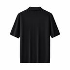 Milano Texture Knit Polo BLACK