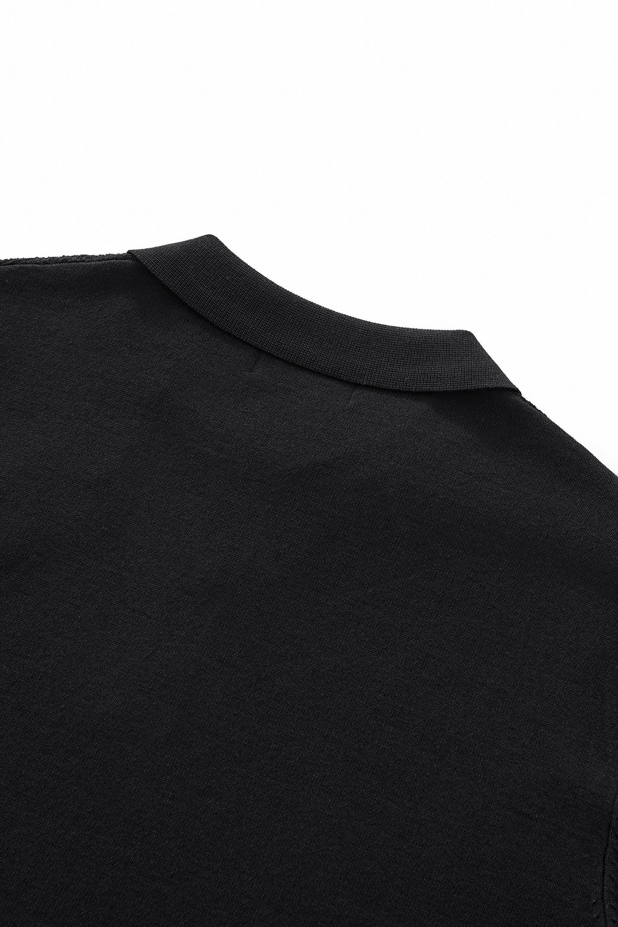 Milano Texture Knit Polo BLACK
