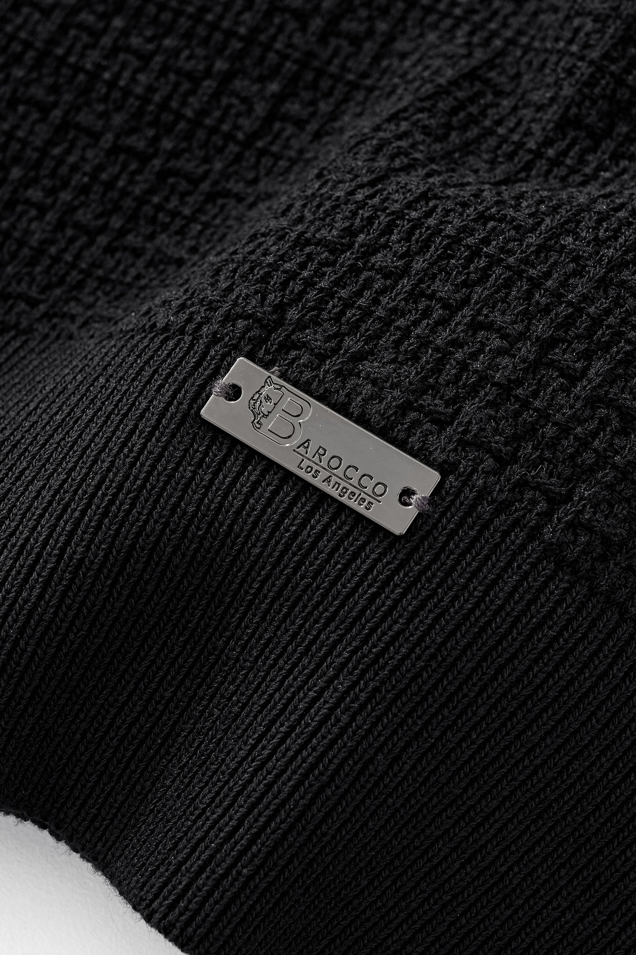 Milano Texture Knit Polo BLACK