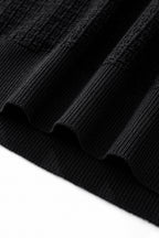 Milano Texture Knit Polo BLACK