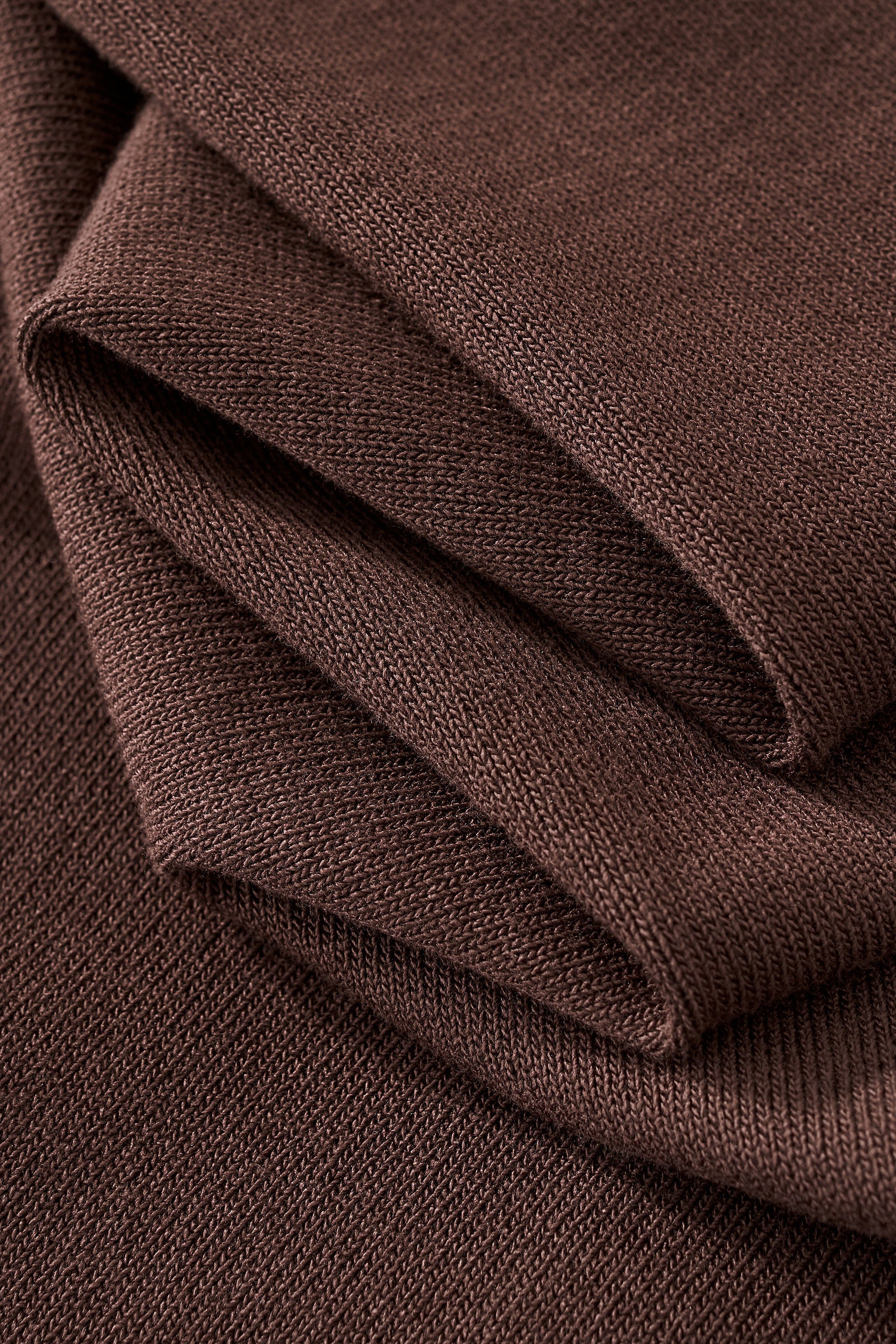 Milano Texture Knit Polo BROWN