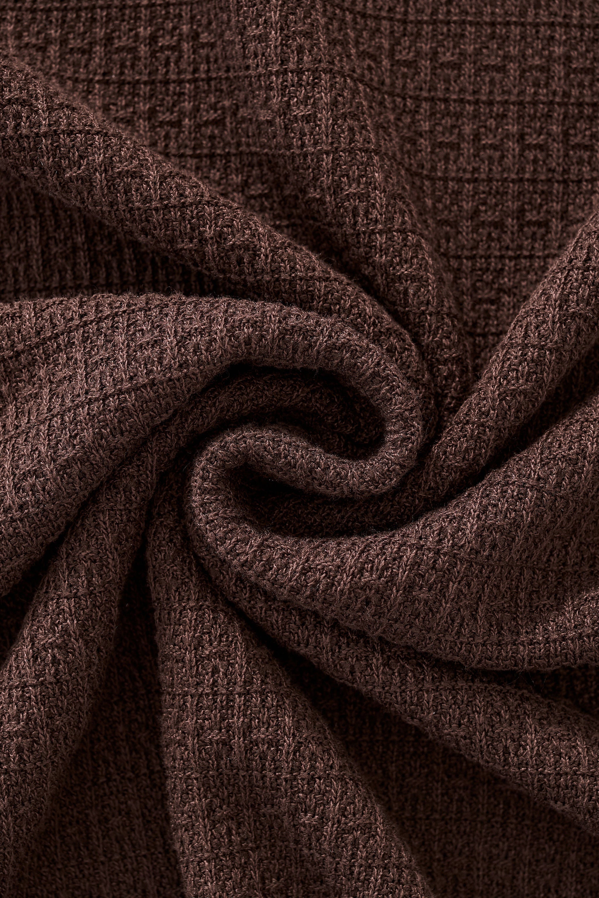 Milano Texture Knit Polo BROWN