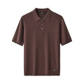 Milano Texture Knit Polo BROWN