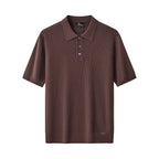 Milano Texture Knit Polo BROWN