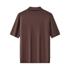 Milano Texture Knit Polo BROWN